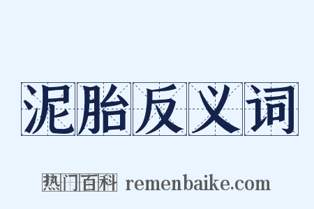 泥胎反义词是什么意思的图片